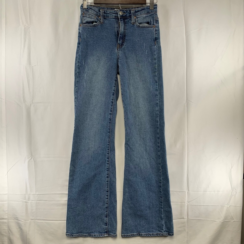 RSQ High Rise Flare Jeans Womens 25 Blue Stretch Denim Pants